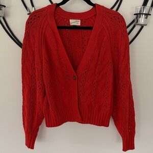 Universal Thread Vibrant Orange Women's Knit Cardigan